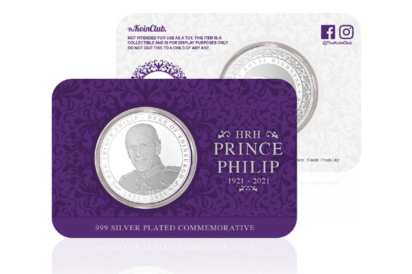 Free Prince Philip Commemorative Coin