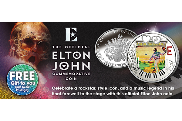 Free Elton John Coin