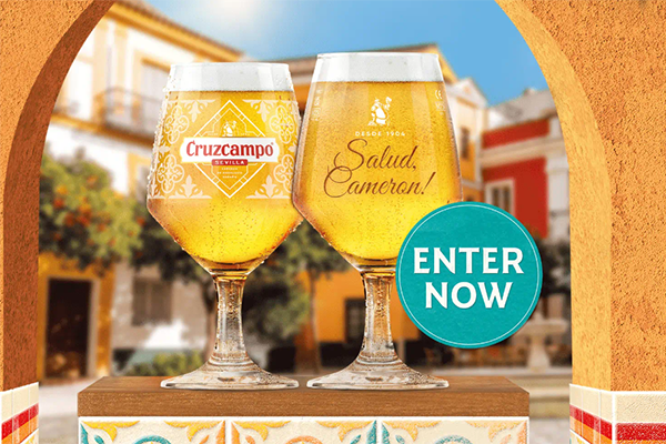 Free Cruzcampo Pint Glass